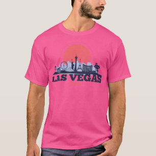 Retro Las Vegas Nevada Skyline T-Shirt