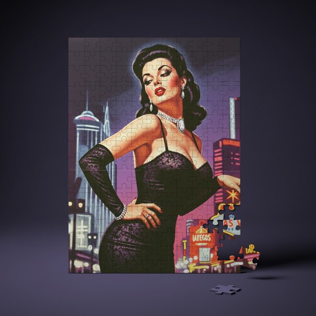 Retro Las Vegas Pin-up Jigsaw Puzzle (Creator Uploaded)