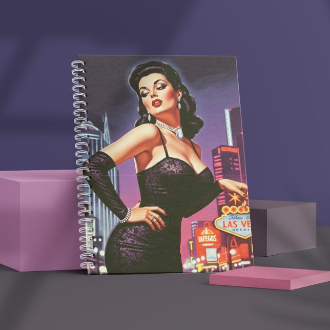Retro Las Vegas Pin-up Notebook (Creator Uploaded)