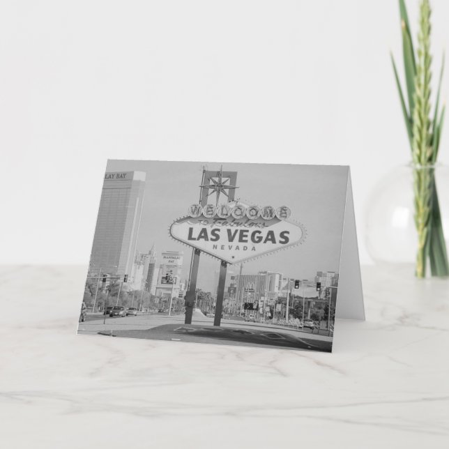 Retro Las Vegas Sign Card (Front)