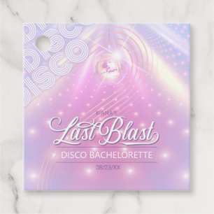 Retro Last Blast Disco Bachelorette v2 ID928 Favour Tags