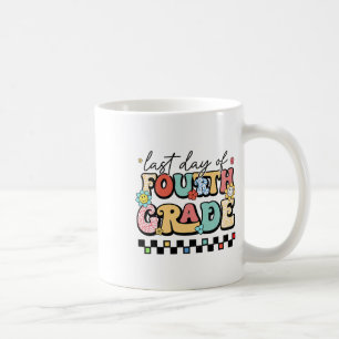 Retro Last Day Of Fourth Grade Kids Senior 2024 Gr Coffee Mug