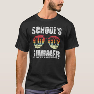 Retro Last Day Of School Out For Summer Teacher 6 T-Shirt