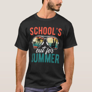 Retro Last Day of School s Out For Summer Teacher  T-Shirt