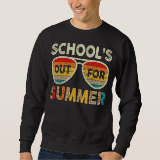 Retro Last Day Of School Schools Out For Summer Te Sweatshirt