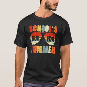 Retro Last Day Of School Schools Out For Summer Te T-Shirt