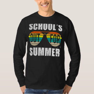 Retro Last Day Of School Schools Out For Summer Te T-Shirt