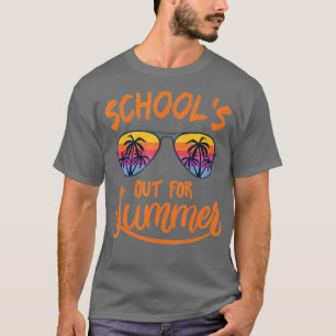Retro Last Day Of School Schools Out For Summer Te T-Shirt