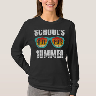 Retro Last Day Of School Schools Out For Summer Te T-Shirt