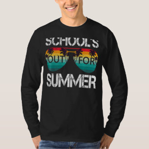 Retro Last Day Of School Schools Out For Summer Te T-Shirt