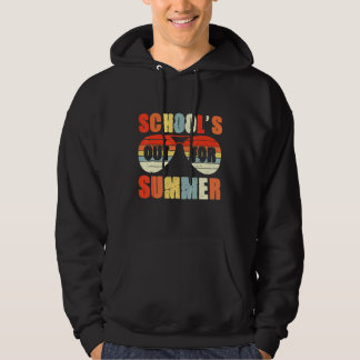Retro Last Day Of Schools Out For Summer Teacher V Hoodie