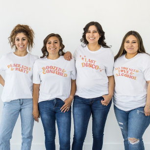 Retro Last Disco Bachelorette Party T-Shirt