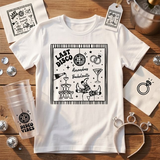 retro Last Disco Bachelorette Shirt | (Creator Uploaded)
