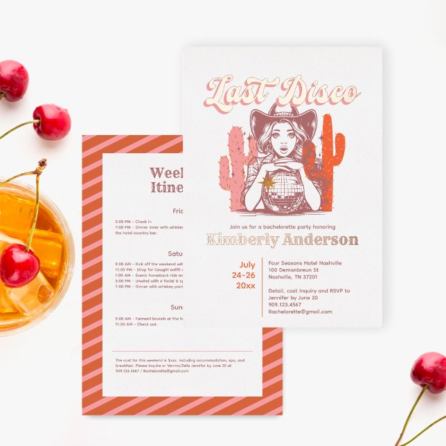 Retro Last Disco Cowgirl Bach Party Weekend Gold (Creator Uploaded)