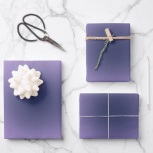Retro Lavender Purple Gradient Wrapping Paper Sheet