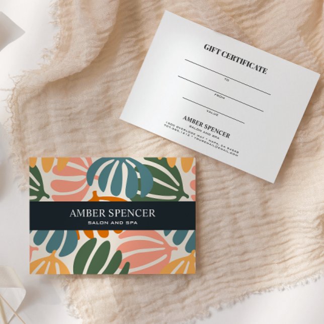 RETRO LEAVES GROOVY BOTANICAL GIRLY Gift Card (Creator Uploaded)