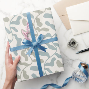 Retro Leaves & Vines Wrapping Paper