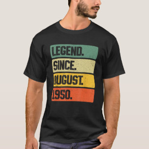 Retro Legend Since August 1950 73 Years Old 73rd B T-Shirt