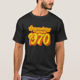 Retro Legendary Since 1970 52 Years Old 52Nd Birth T-Shirt