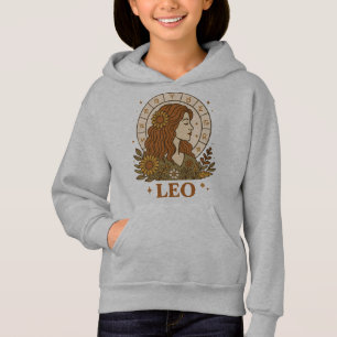 Retro Leo Zodiac Boho Floral Astrology