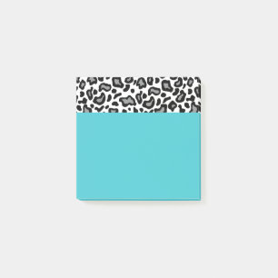 Retro Leopard Office Teacher's Post It Notes Gift