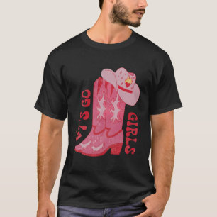 Retro Let'S Go Girls Country Western Cowgirl T-Shirt