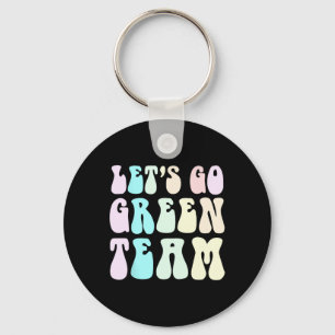 Retro Let's Go Green War Game 60's Go Summer Camp  Key Ring
