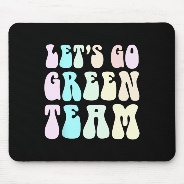 Retro Let's Go Green War Game 60's Go Summer Camp  Mouse Pad (Front)