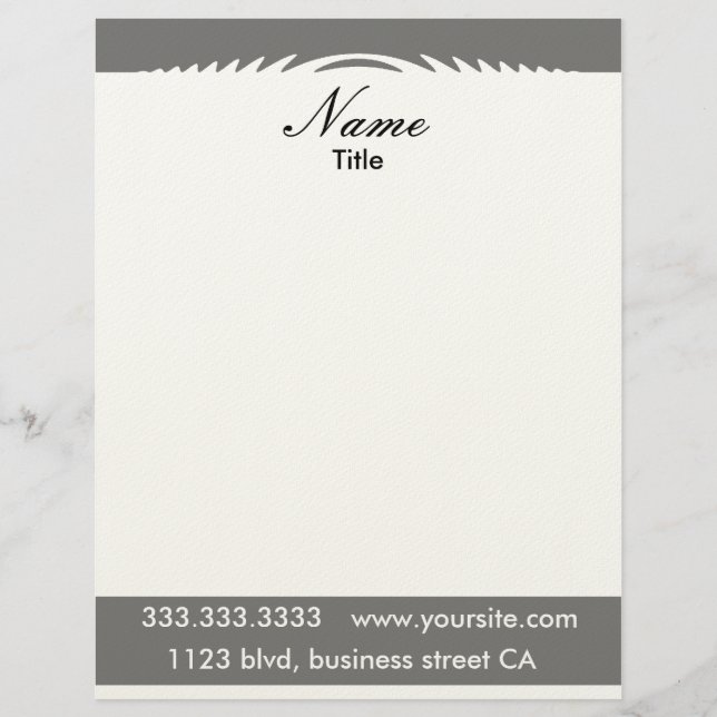 retro letterheads letterhead design (Front)