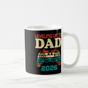 Retro Leveling Up To Daddy Again 2026 Promoted To Coffee Mug