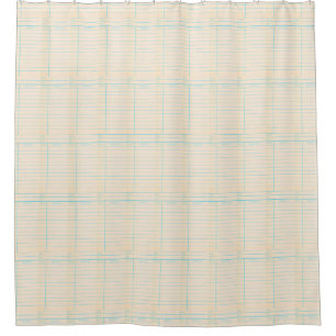 Retro Library Book Date Due Card Shower Curtain