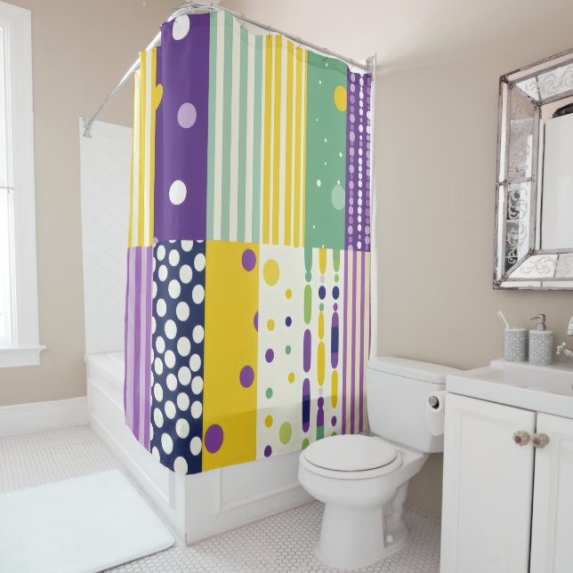 Retro: Liliana 7b Shower Curtain (In Situ)