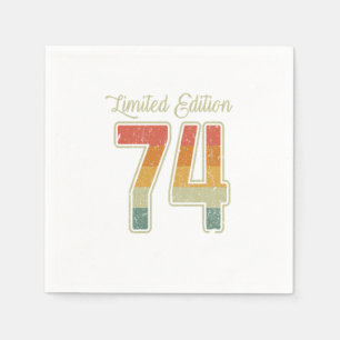 Retro Limited Edition 48 Vintage 1974 Napkin
