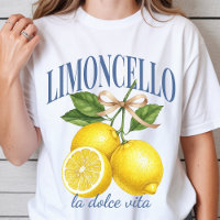 Retro Limoncello Lemon Summer Shirt, Summer Vibes