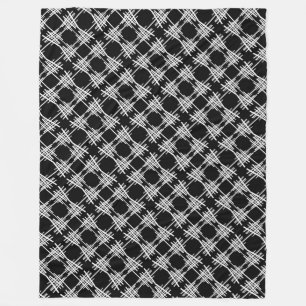 Retro Lines Fleece Blanket