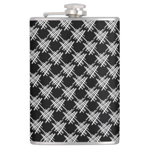 Retro Lines Hip Flask