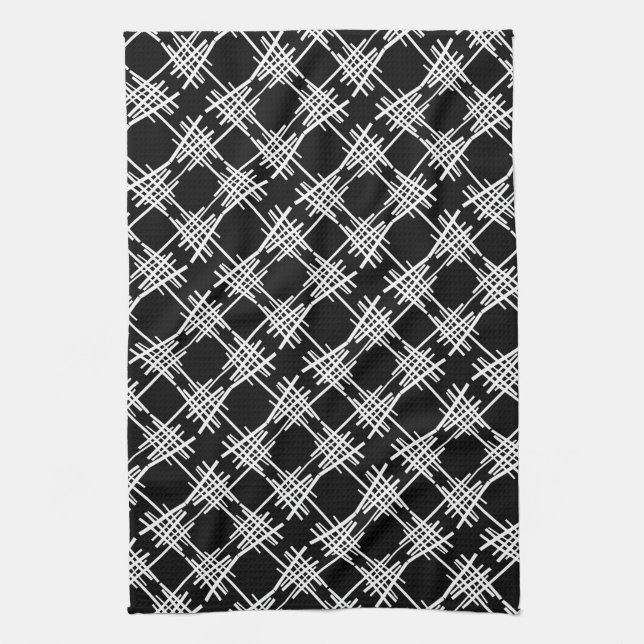 Retro Lines Tea Towel (Vertical)