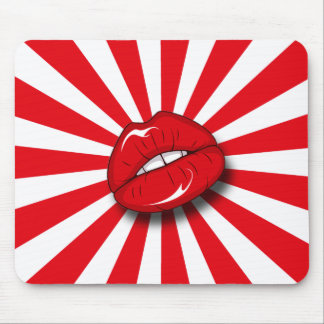 RETRO LIPS MOUSE PAD