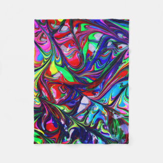 Retro Liquid  Fleece Blanket