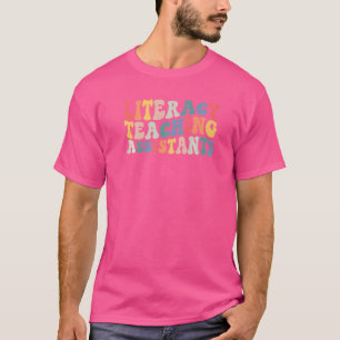 Retro Literacy Teaching Assistants Literacy Coach T-Shirt