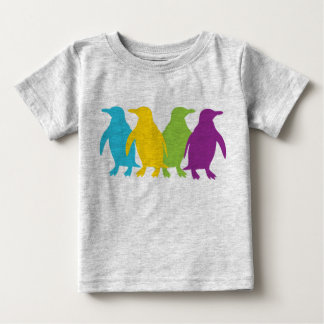 Retro Little Penguins Baby T-Shirt