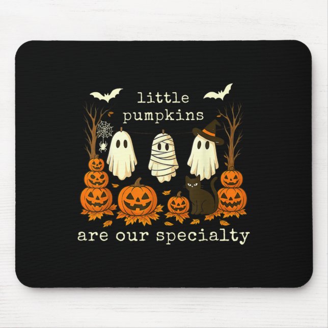 Retro Little Pumpkins Are Our Speciality Peds Nurs Mouse Pad (Front)
