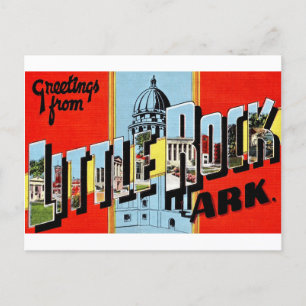 Retro Little Rock Arkansas Postcard
