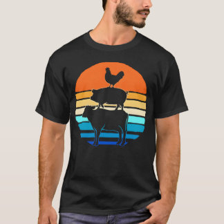 Retro Livestock Farming Rancher Livestock Show ret T-Shirt