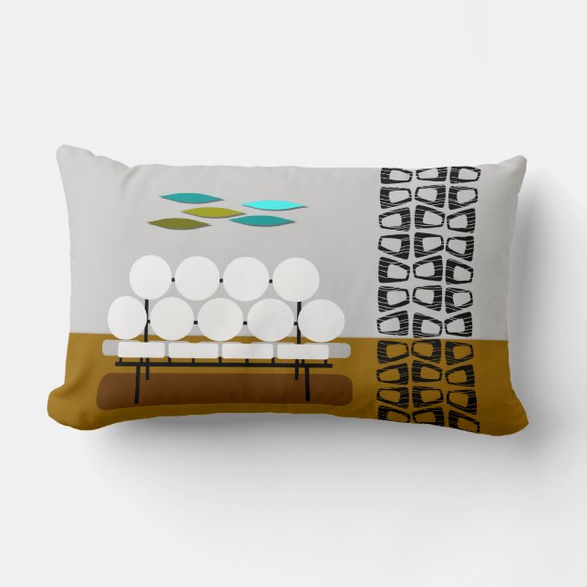 Retro Living Room Lumbar Cushion (Front)