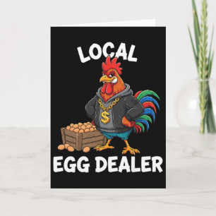 Retro Local Egg Dealer Shirt, Funny Easter Chicken Card