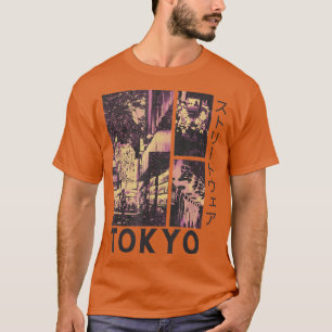 Retro Lofi Tokyo Japanese Streetwear Aesthetic Gra T-Shirt