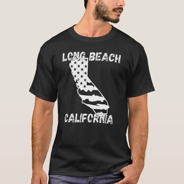 Retro Long Beach California Apparel 1 T-Shirt (Front)