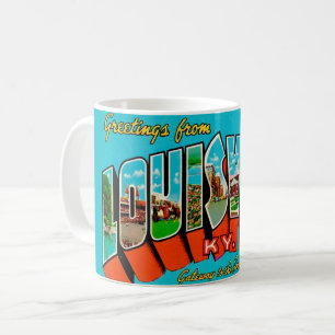 Retro Louisville KY Greeting Mug