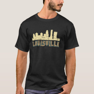 Retro Louisville Skyline Vintage Cityscape Louisvi T-Shirt
